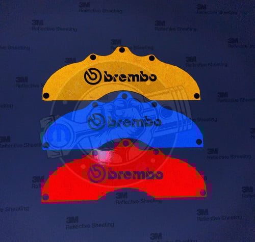 كليبر ازرق عاكس 3M مع ستيكر BREMBO