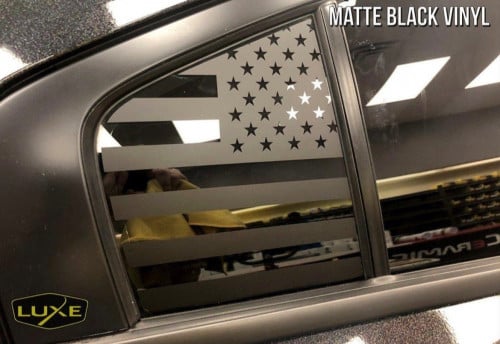 شعار امريكا لمثلث الزجاج الخلفي