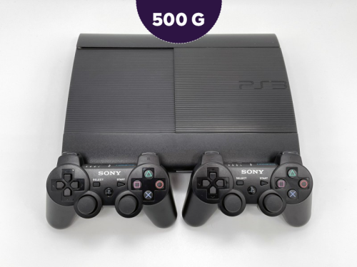 بلاي ستيشن 3 Super Slim مع 100 لعبه + 2 ذراع