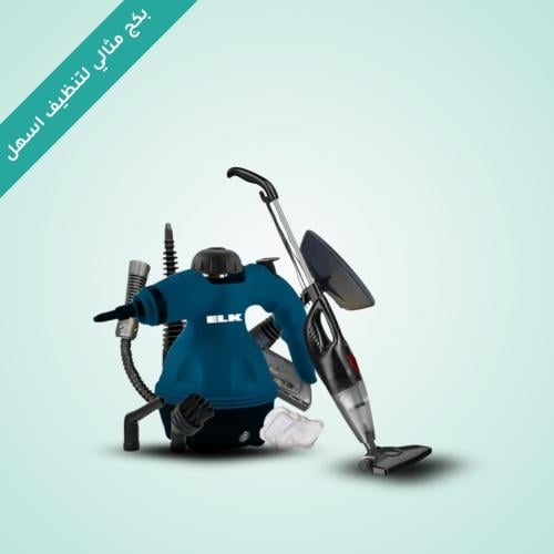 عرض مكنسة كهربائية مع جهاز تنظيف بالبخار
