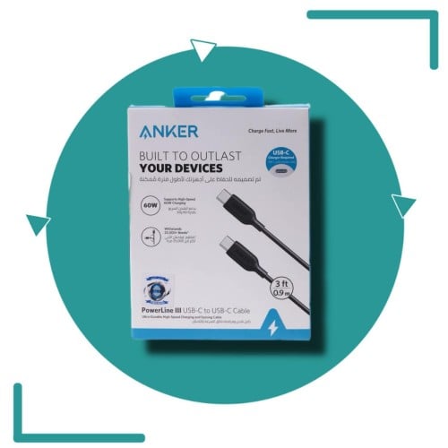 ANKER سلك TYPE-c TO TYPE-c
