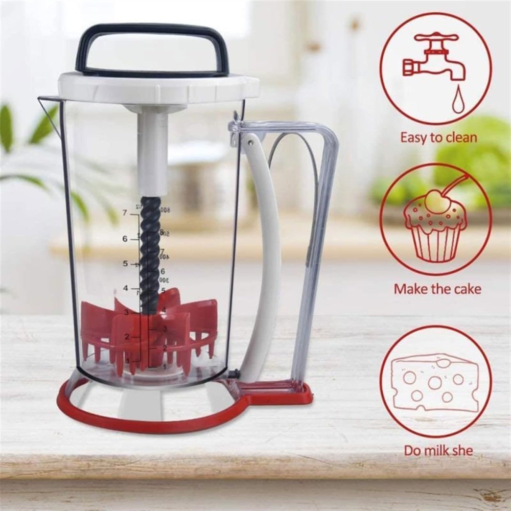 موزع وخلاط عجينة البانكيك، خلاط للكعك والفطائر والبسكويت والوافل