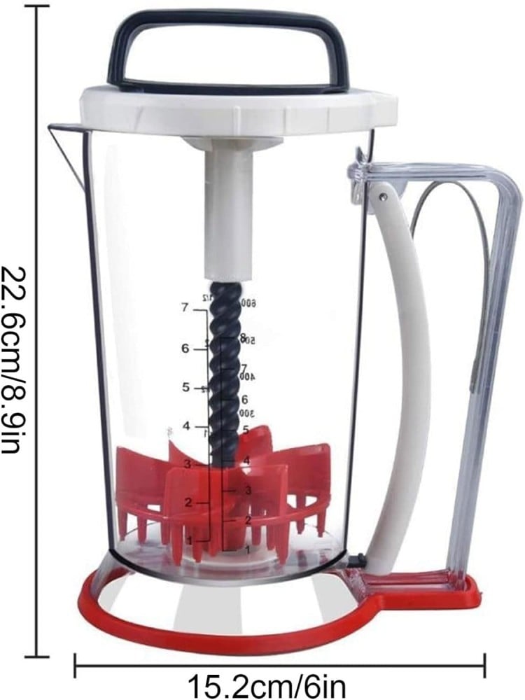موزع وخلاط عجينة البانكيك، خلاط للكعك والفطائر والبسكويت والوافل
