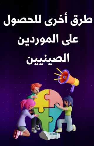 طرق أخرى للحصول على المورديين الصينيين - 20 صفحة