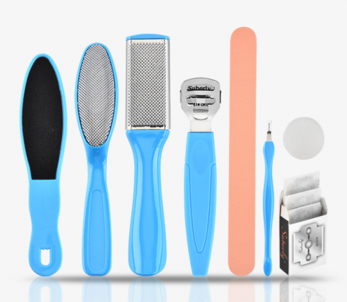 طقم أدوات مانيكير  (8) قطع Remove Dead Skin Scrubber Pedicure Tools