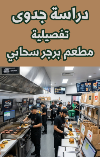دراسة جدوى مشروع مطعم برجر سحابي (Cloud Kitchen)