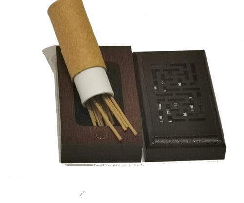 مبخرة صغيرة محمولة مع 20 عود بخور