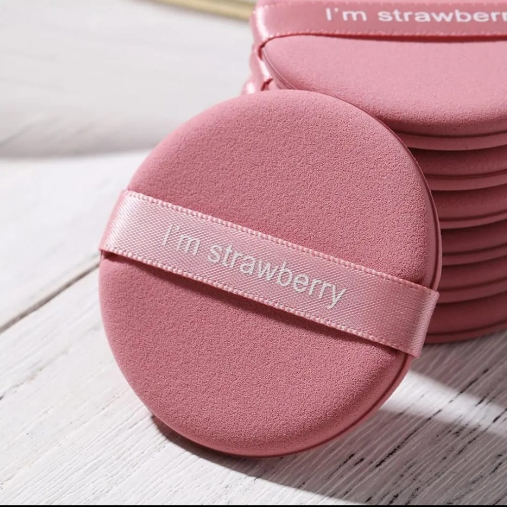 إسفنجة مكياج دائرية ناعمة 7 قطع مع العلبة  Soft round makeup sponge 7pcs with box