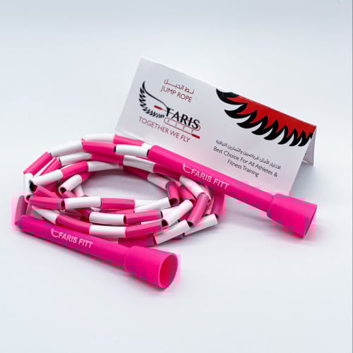 حبل نط خرز Pink & White