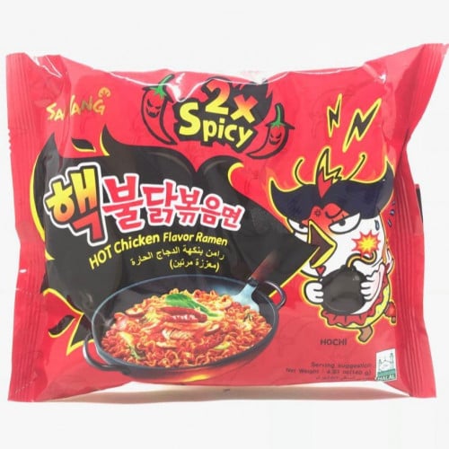 كيس رامن بنكهة الدجاج الحارة(دبل حرارة)