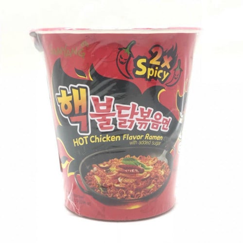 كوب رامن بنكهة الدجاج الحارة(دبل حرارة)