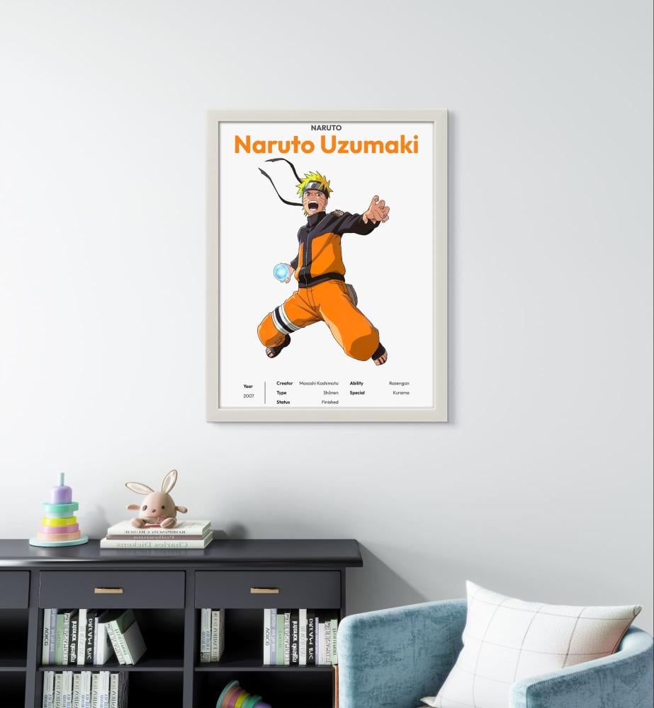 لوحة فنية لشخصية ناروتو أوزوماكي من الأنمي الشهير ناروتو