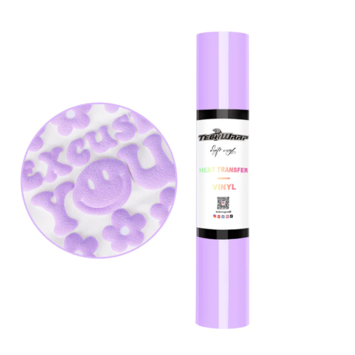 فينيل حراري منتفخ 3D,باستيل بنفسجي 013, 25x100 سم من تيك راب