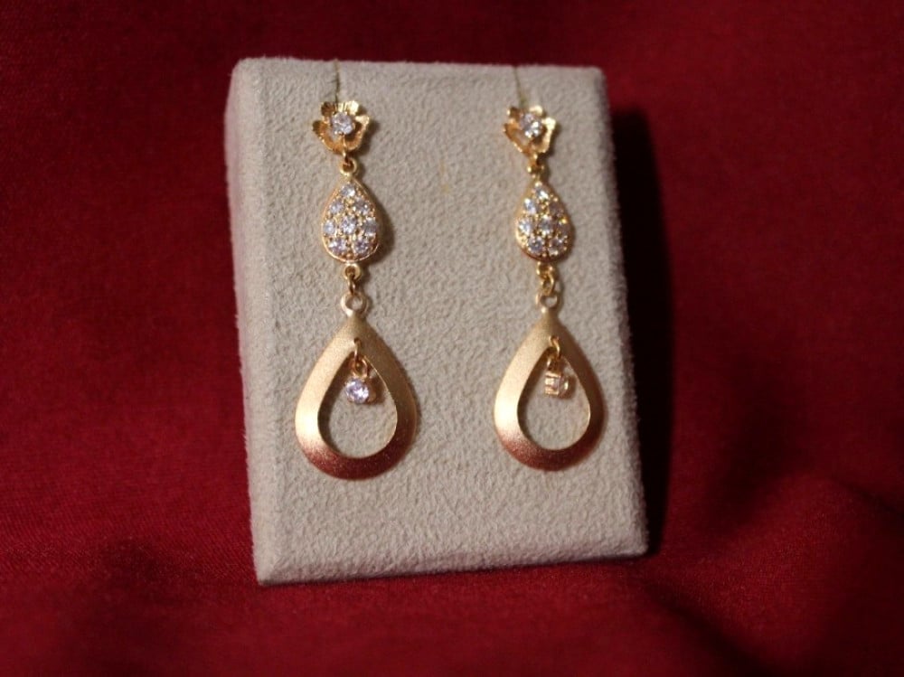 21 earring مجوهرات الذهب