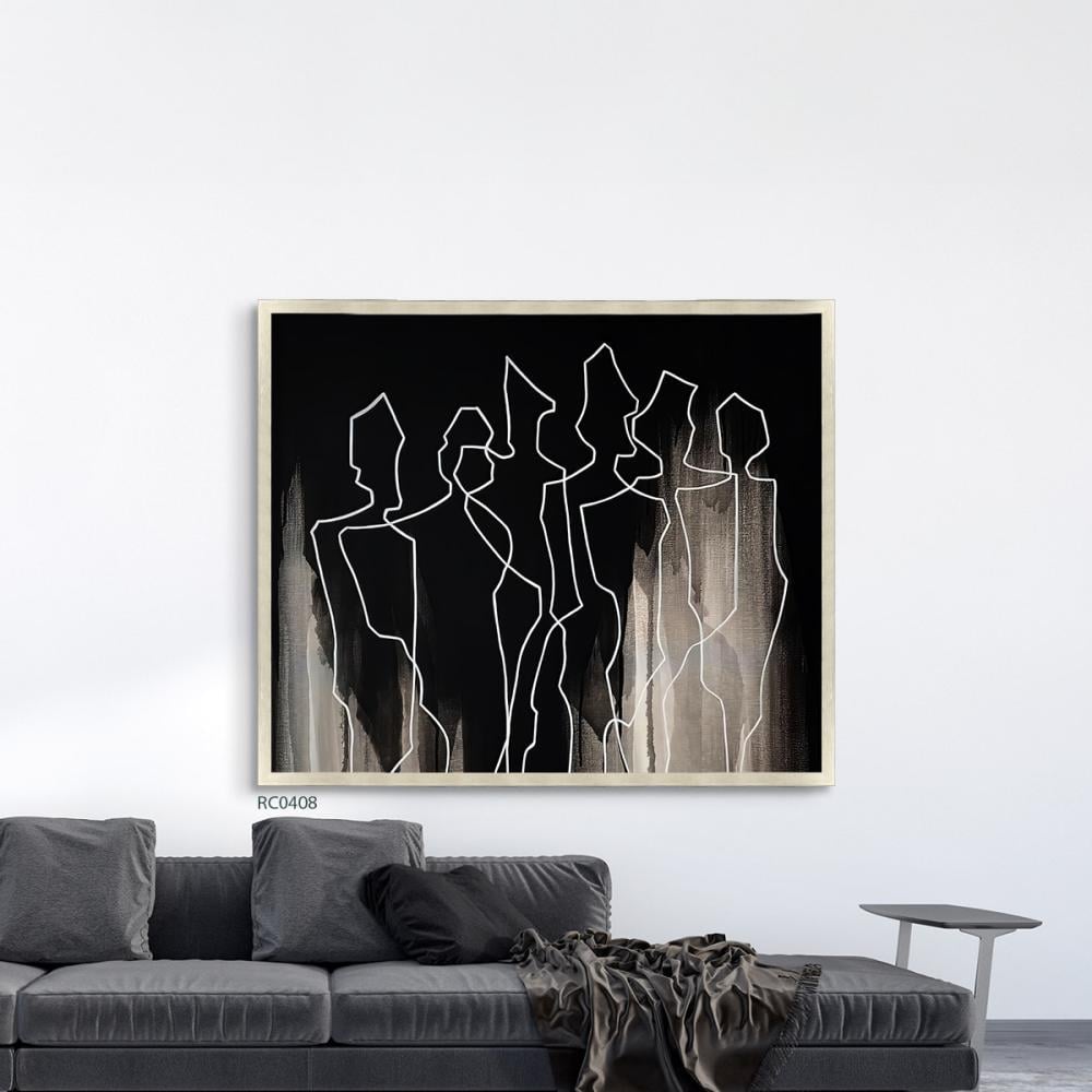 لوحة جدارية كانفس تصور أشخاصًا