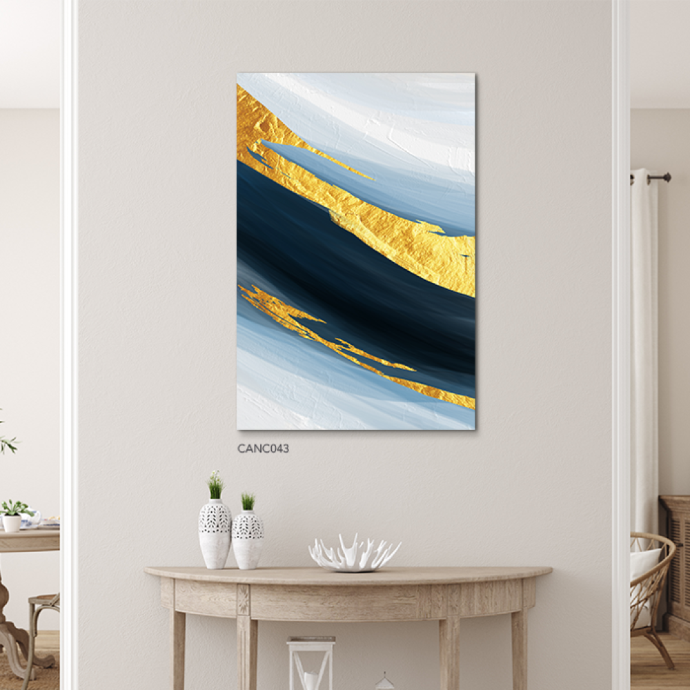 Blue Gradient Canvas Art Wall Painting