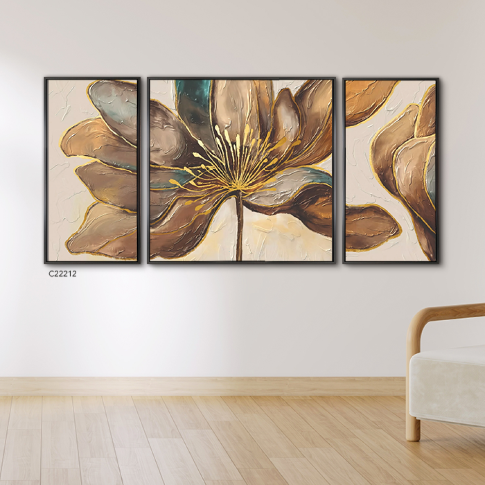 Wall painting canvas and roses