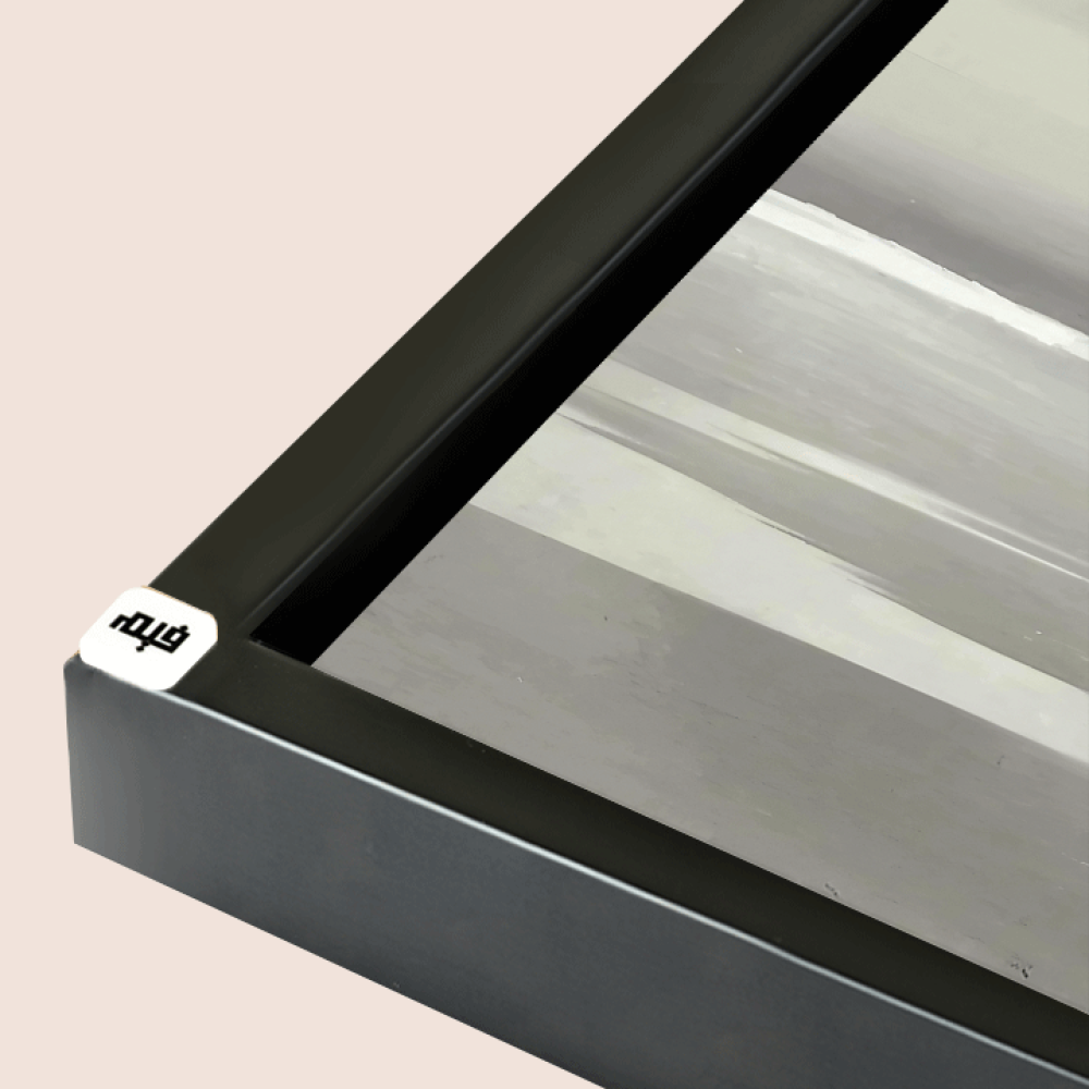 لوحة جدارية كانفس بحر وسماء  تدرجات رمادي مع أبيض