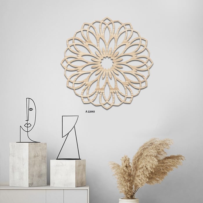 لوحة أكريليك خشبي دوائر مفرغة - لوحات أكريليك - فيم ستور - famestore