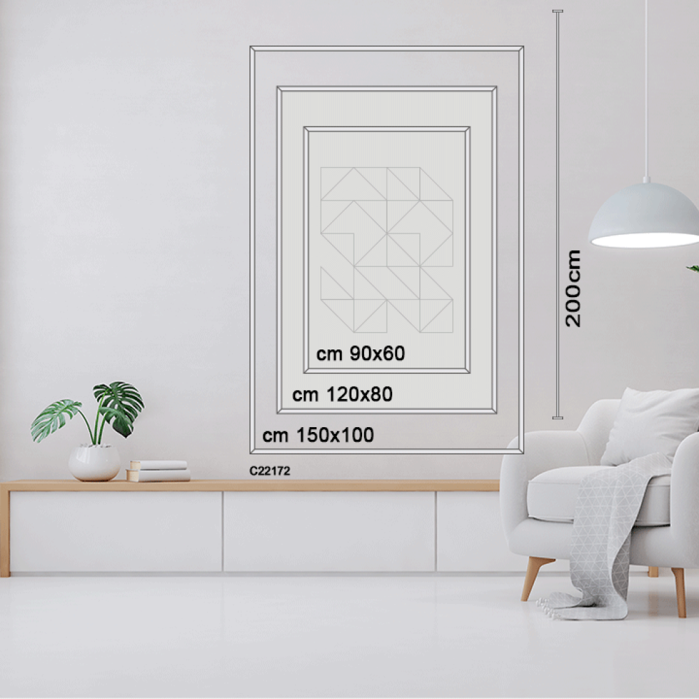 Canvas mural, shades of gold and brown with beige and black - abstract art