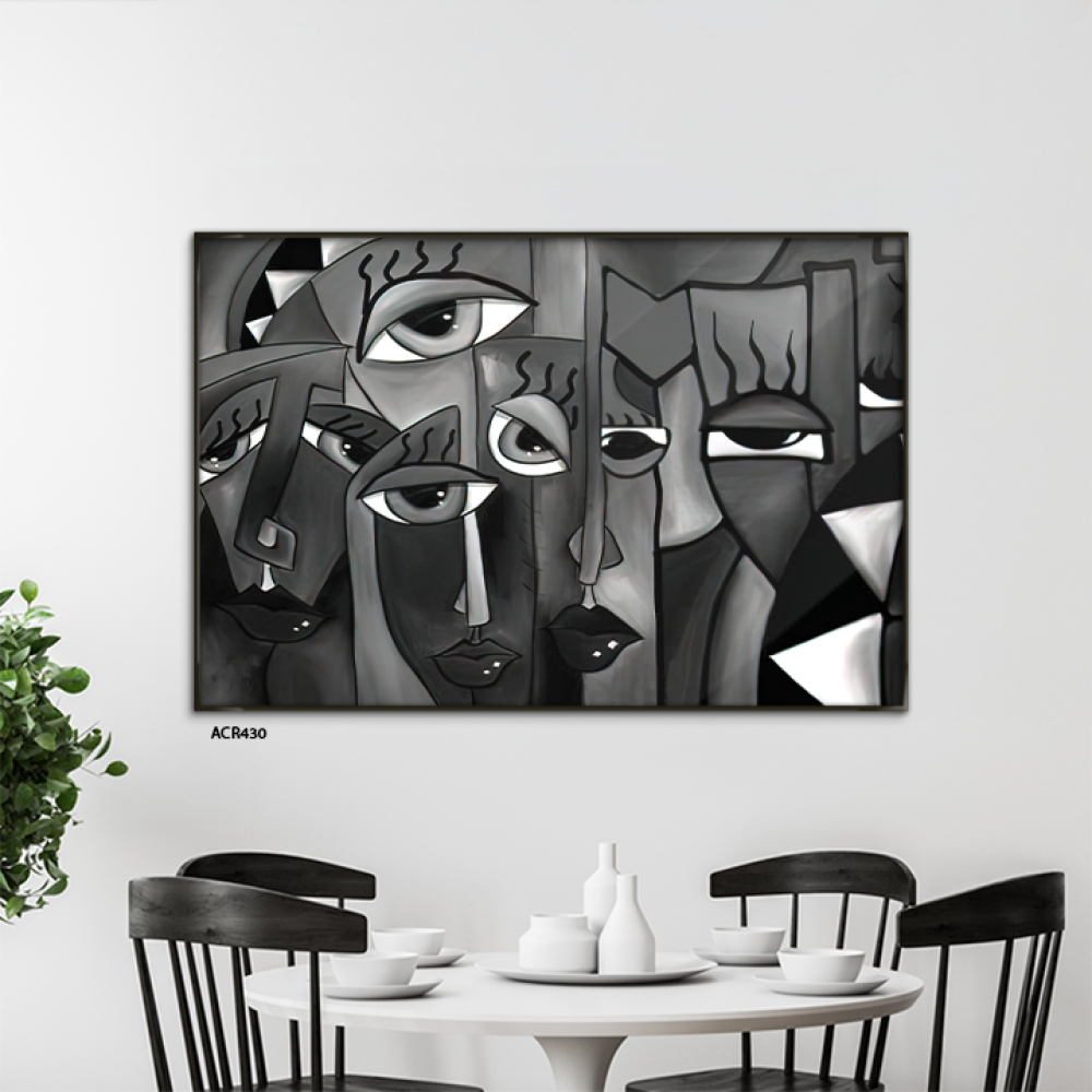 لوحة جدارية أكريليك أعين ووجوه