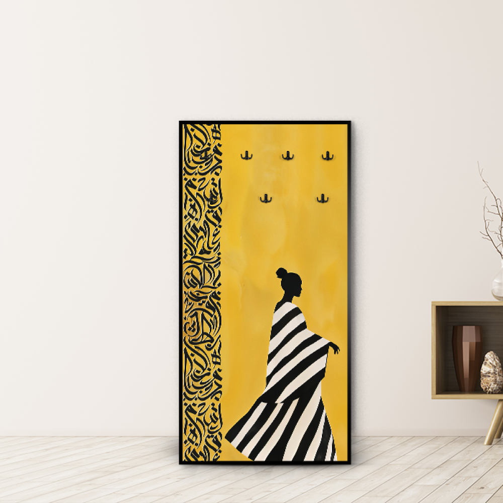 لوحة جدارية كانفس مزودة بعلاقات معدنية