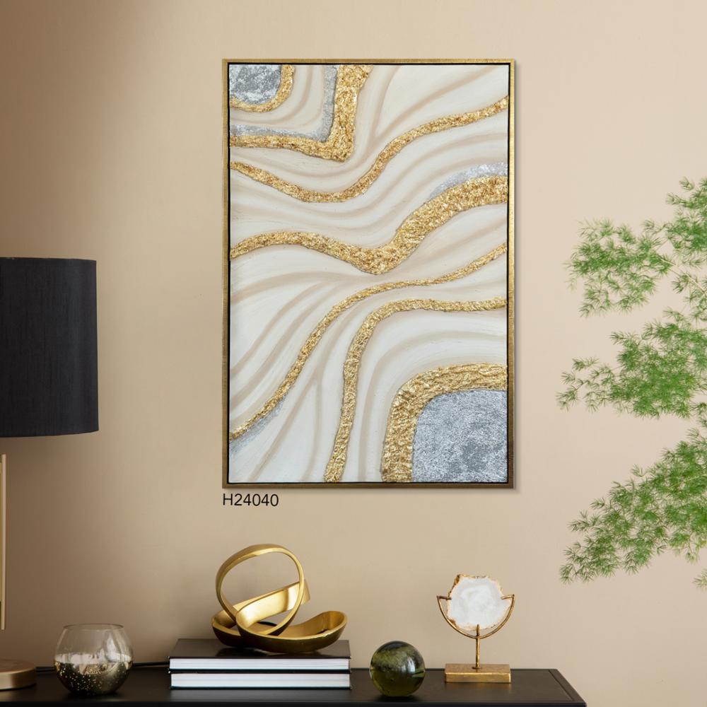 لوحة جبسية بتصميم لتدرجات جبسية الوان