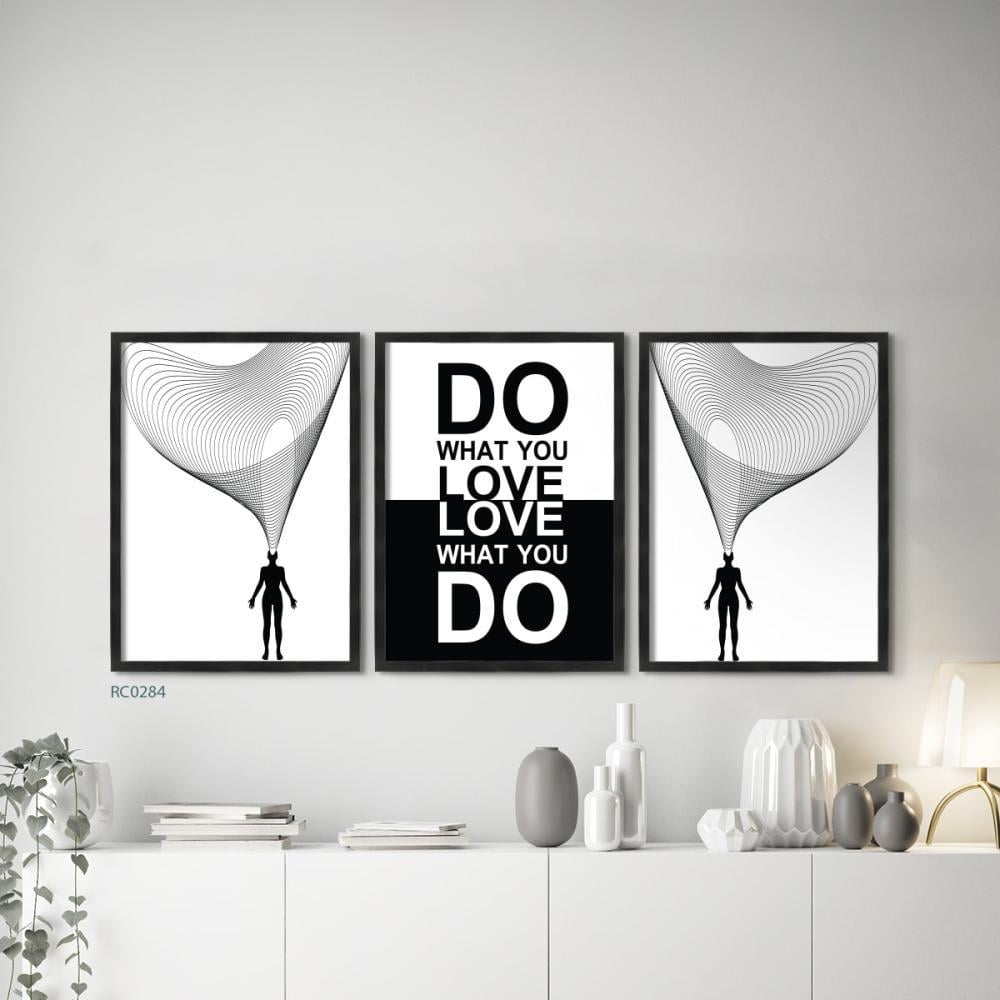 لوحة جدارية كانفس مقسمة اشخاص وكلمات بالانجليزية تدرجات الابيض والاسود