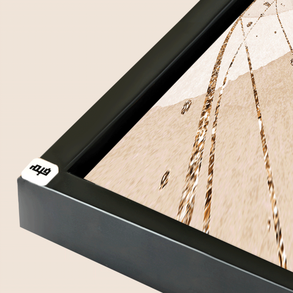 لوحة فنية جدارية كانفس ، أشكال - تدرجات البيج والبني