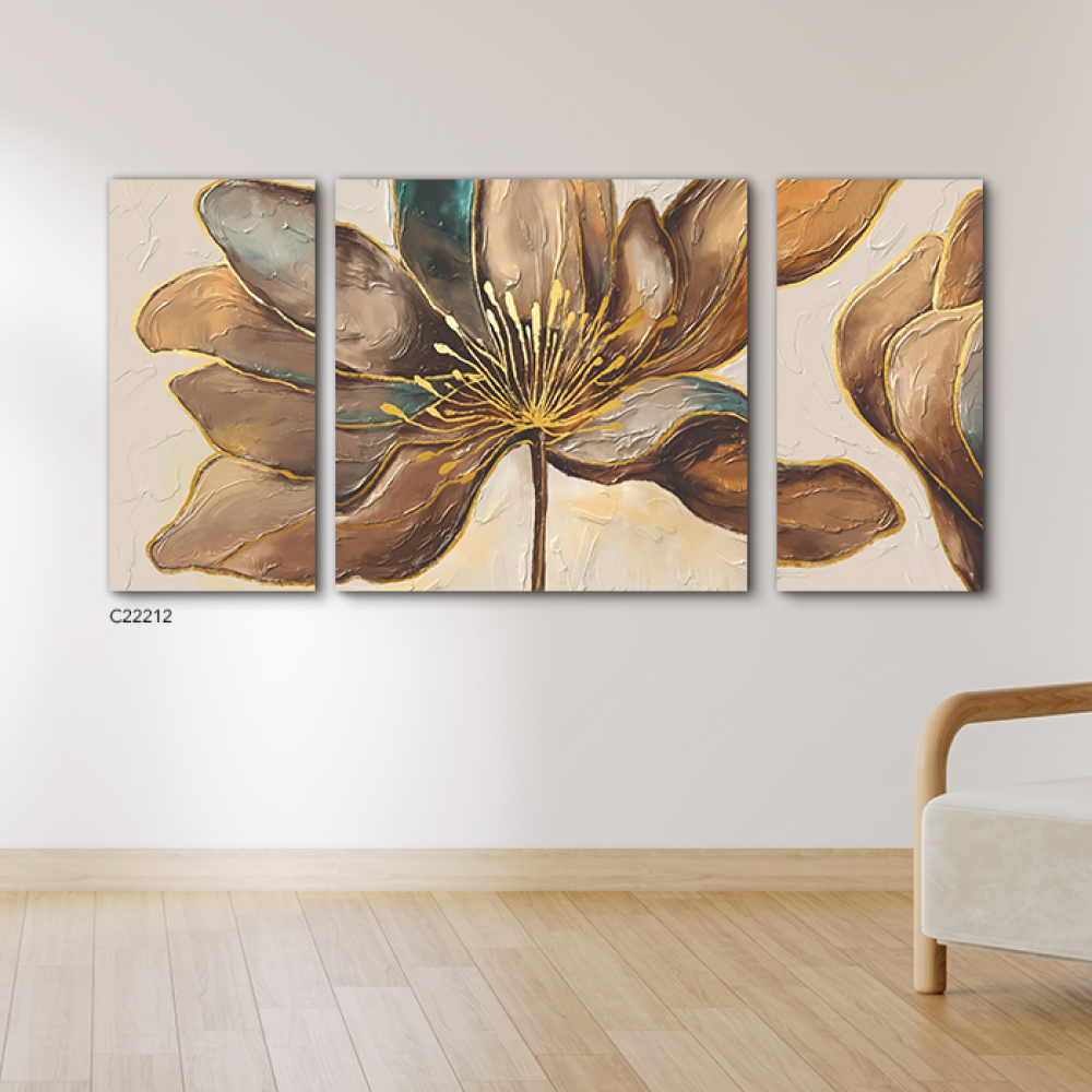Wall painting canvas and roses