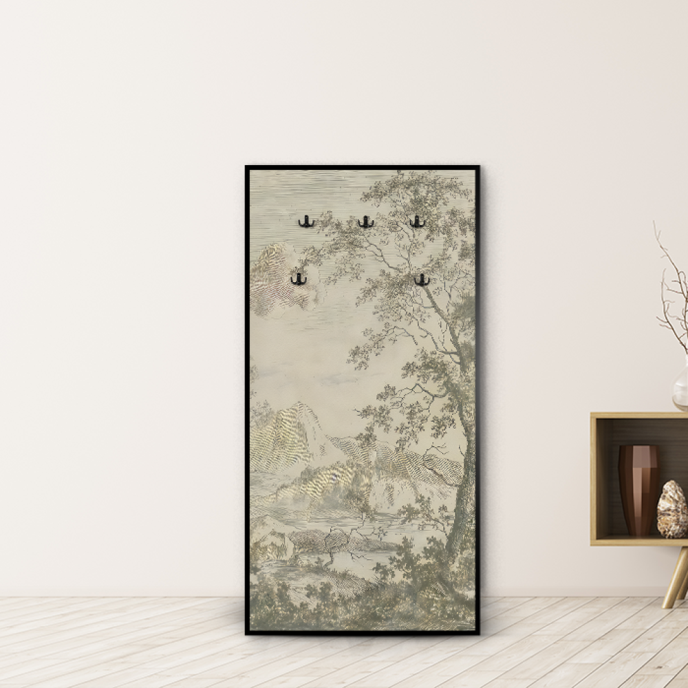 لوحة جدارية كانفس مزودة بعلاقات معدنية