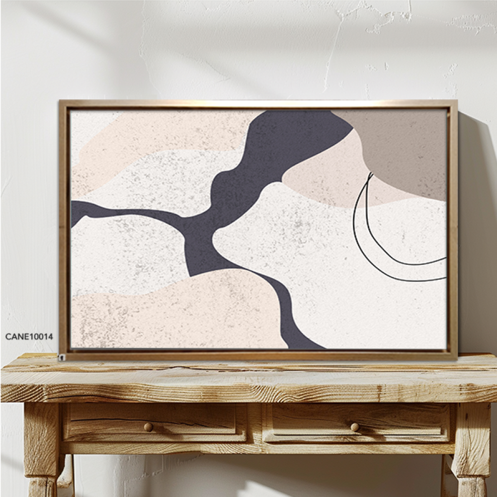 Beige bohemian canvas wall art