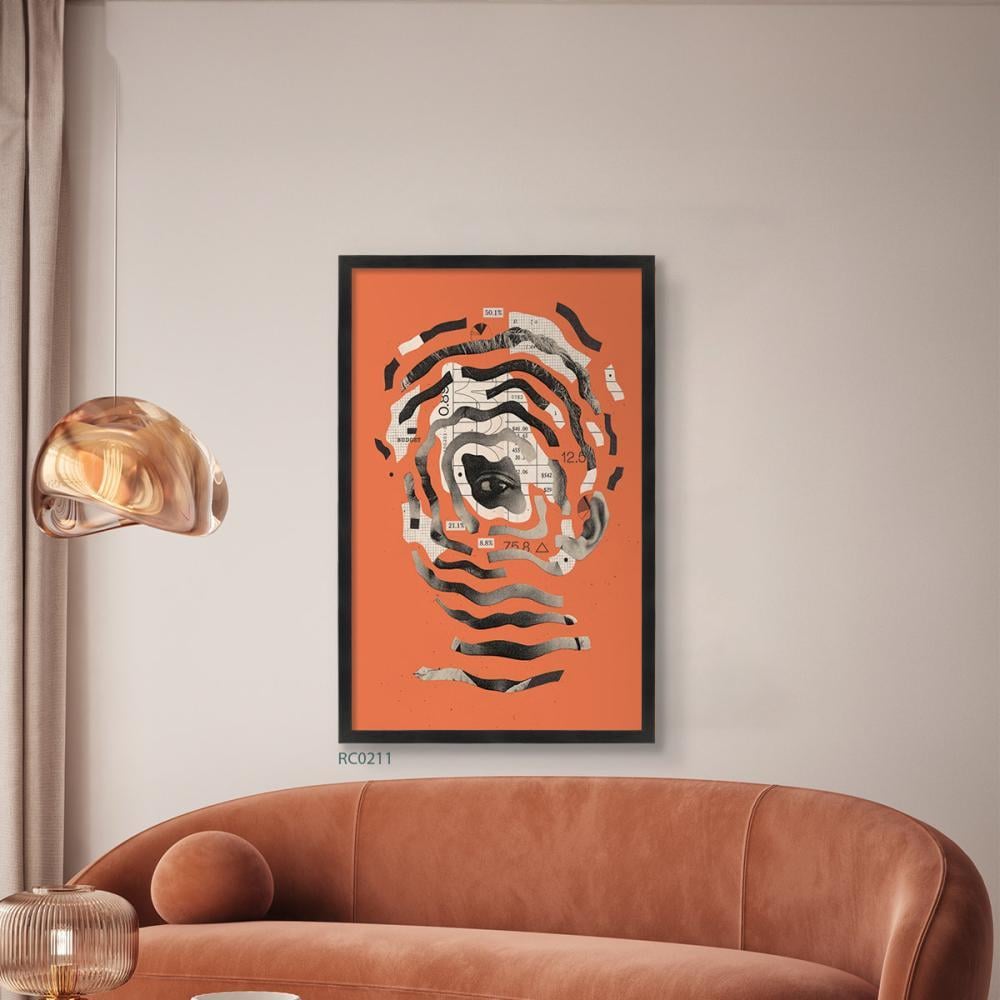 لوحة كانفس تصور فتى بخيال علمي وافكار رياضية