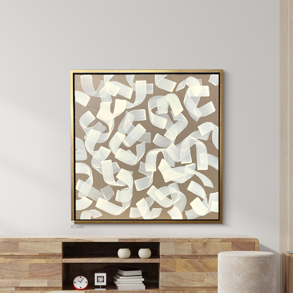 لوحة جدارية كانفس ضربات فرشاة عشوائية