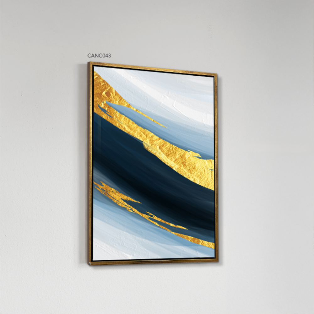 Blue Gradient Canvas Art Wall Painting