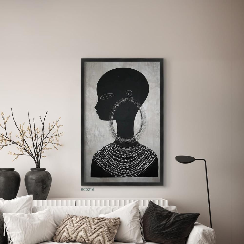 لوحة جدارية كانفس فتاة إفريقية