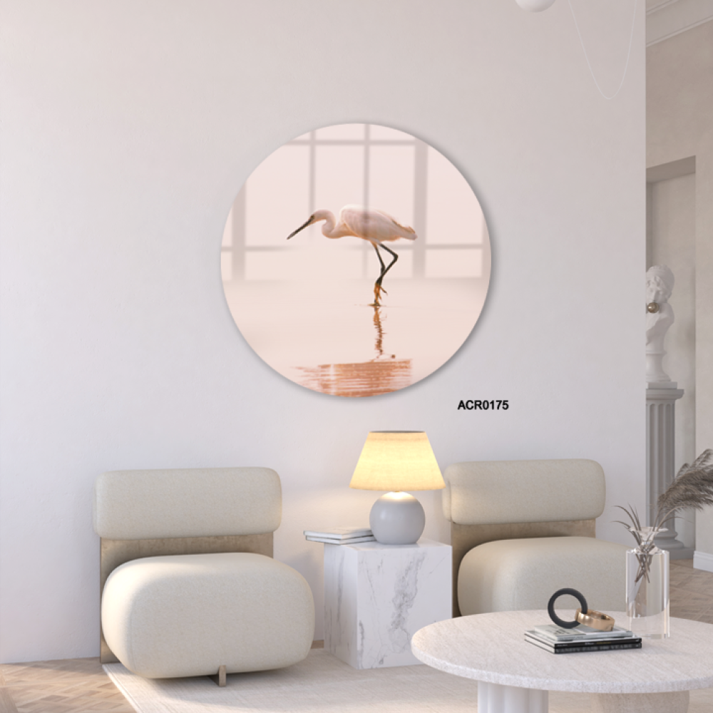 Flamingo acrylic wall painting