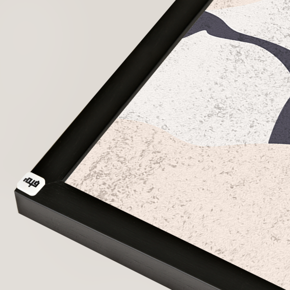 Beige bohemian canvas wall art