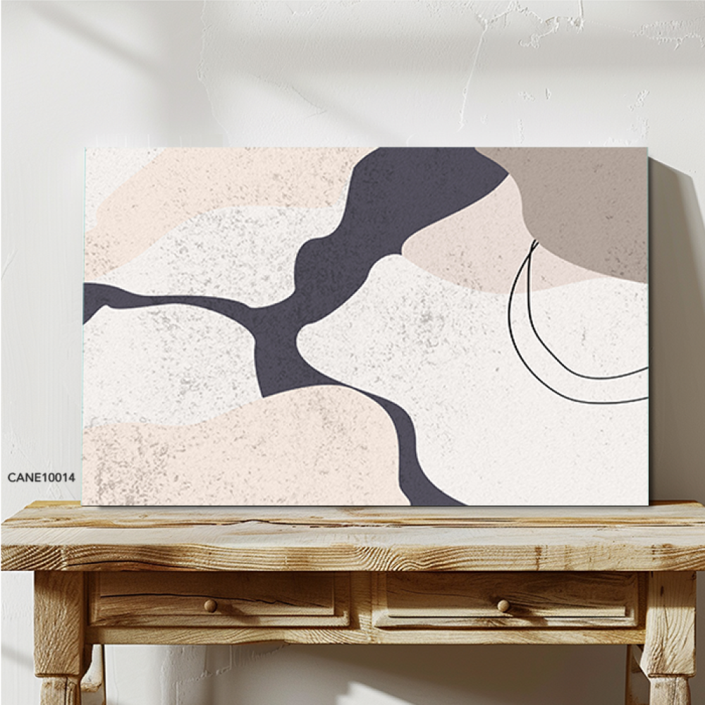Beige bohemian canvas wall art