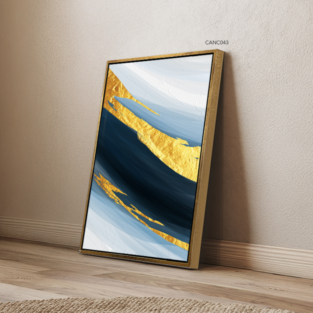 Blue Gradient Canvas Art Wall Painting