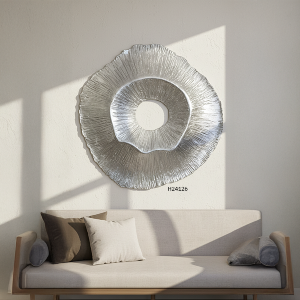 تحفة جدارية مجردة ثلاثية الأبعاد بتصميم غير منتظم