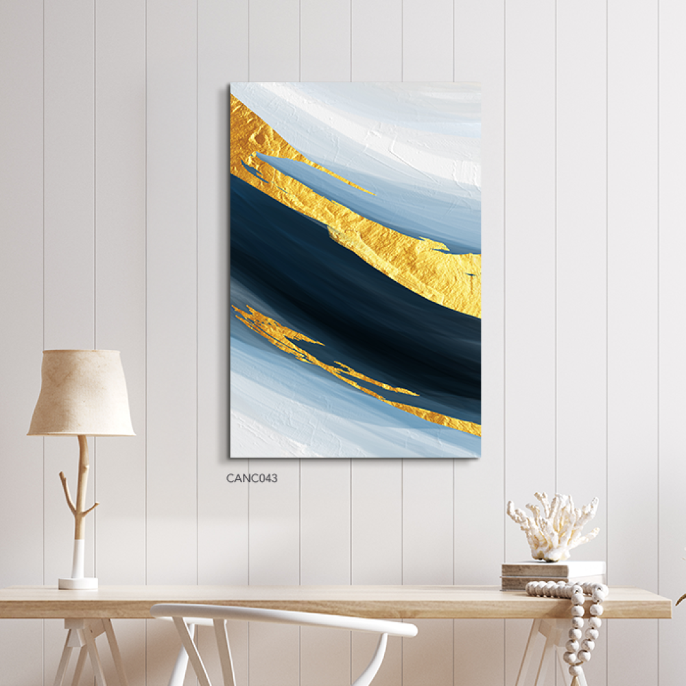 Blue Gradient Canvas Art Wall Painting