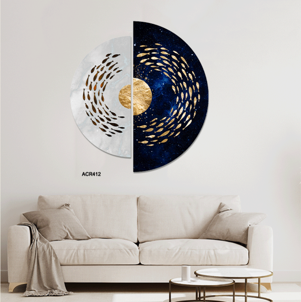 Goldfish Circle Acrylic Wall Art