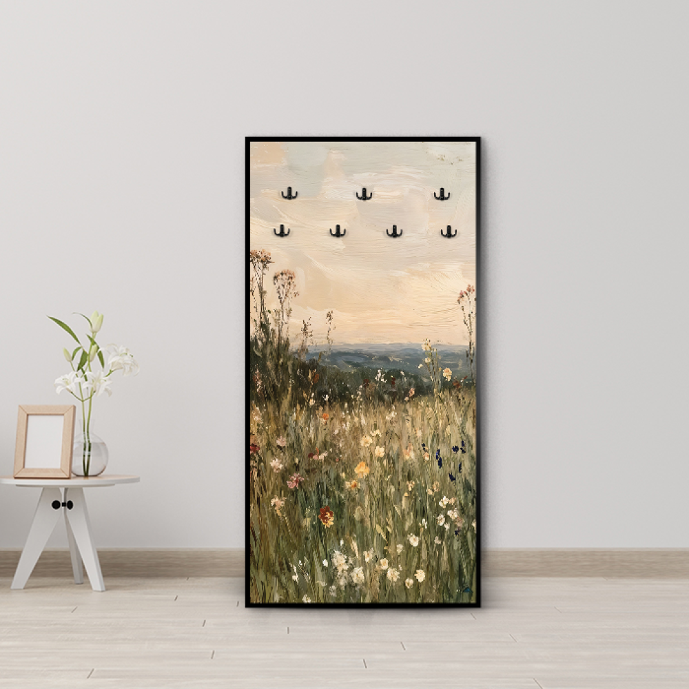 لوحة جدارية كانفس مزودة بعلاقات معدنية