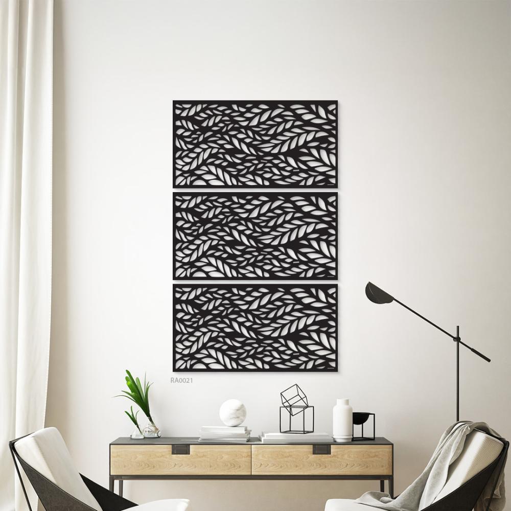 لوحات جدارية الاكريليك زخارف نباتية متداخله ومفرغة