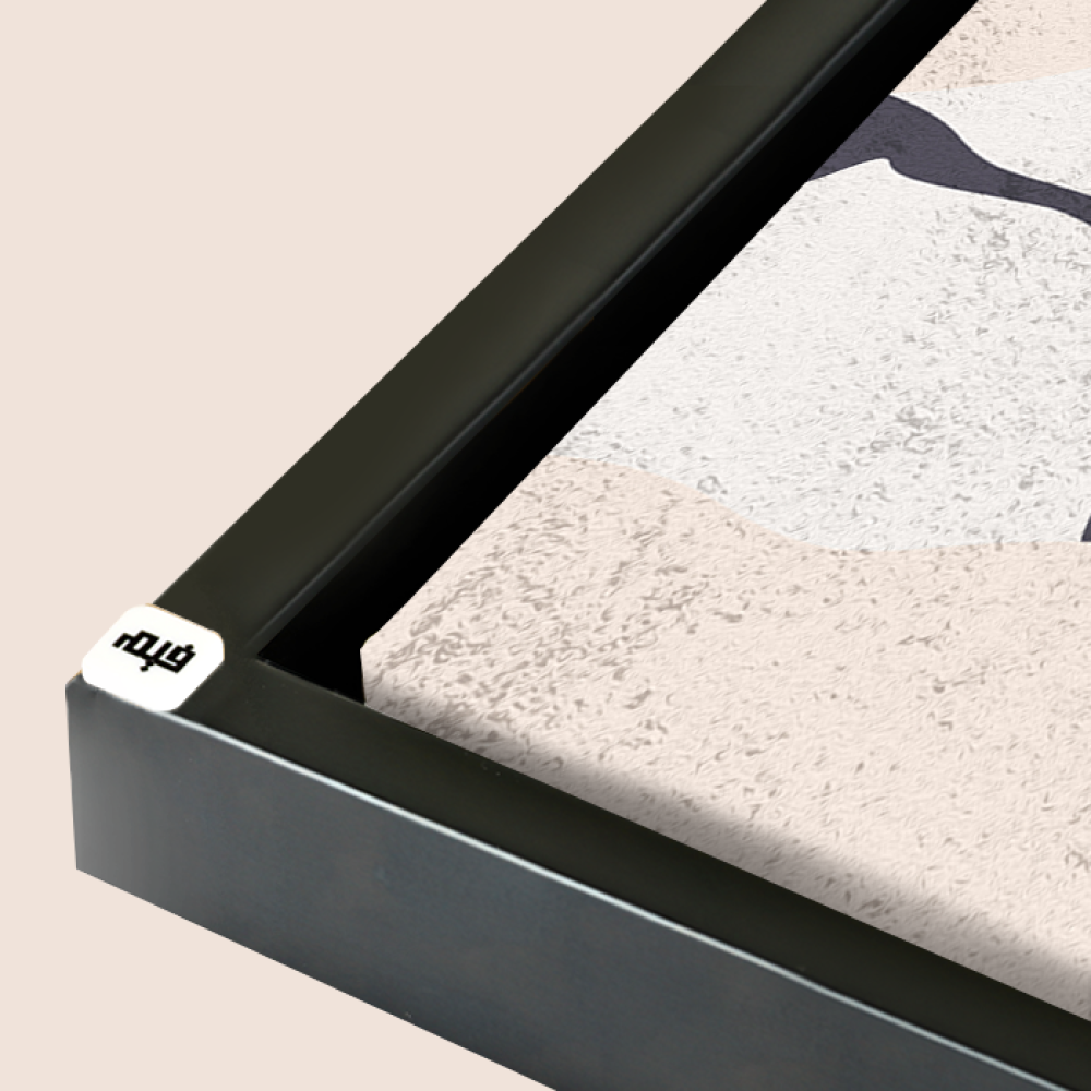 Beige bohemian canvas wall art