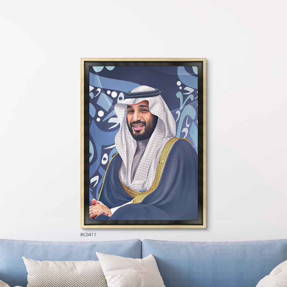لوحة جدارية كانفس تصور سمو ولي العهد الأمير محمد بن سلمان