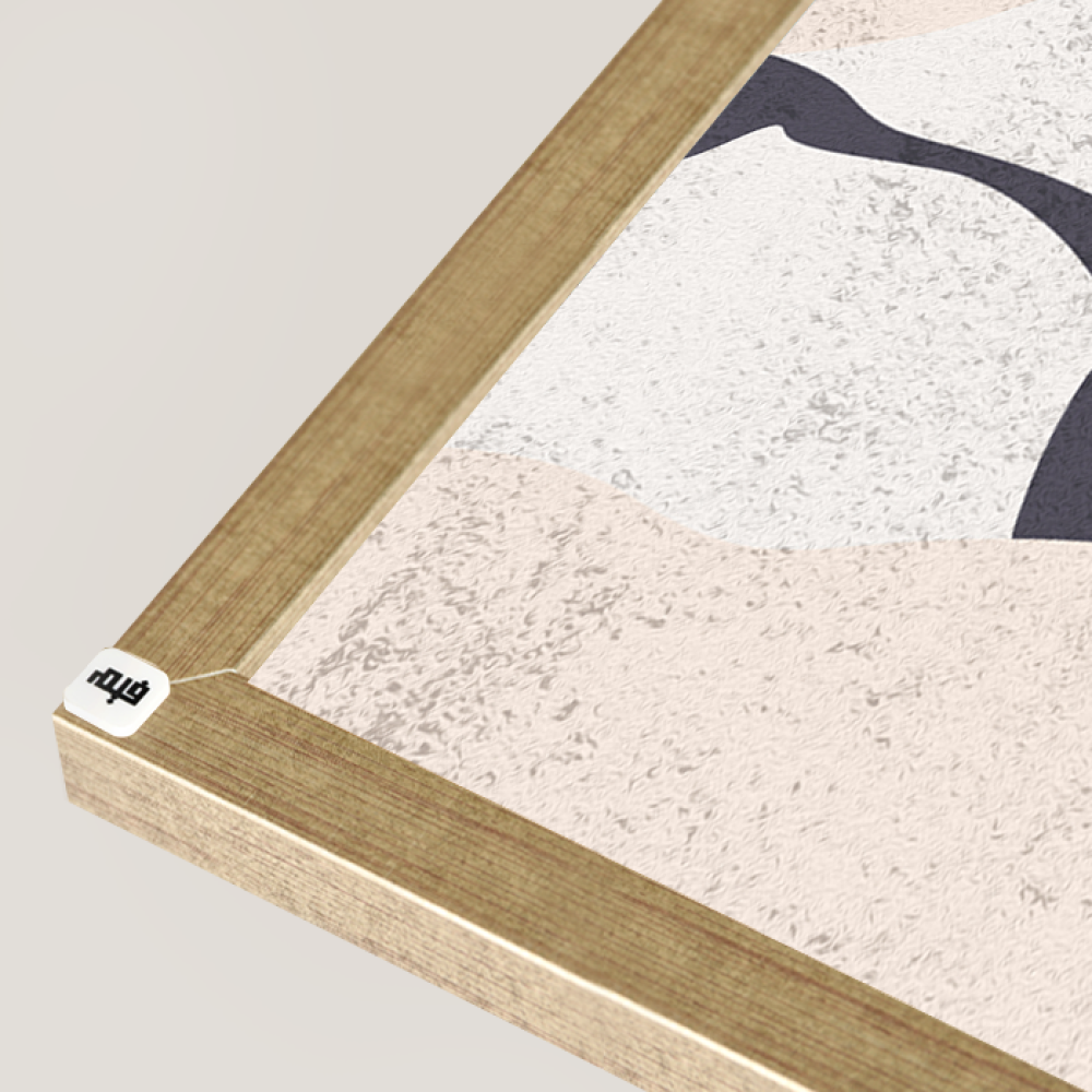 Beige bohemian canvas wall art