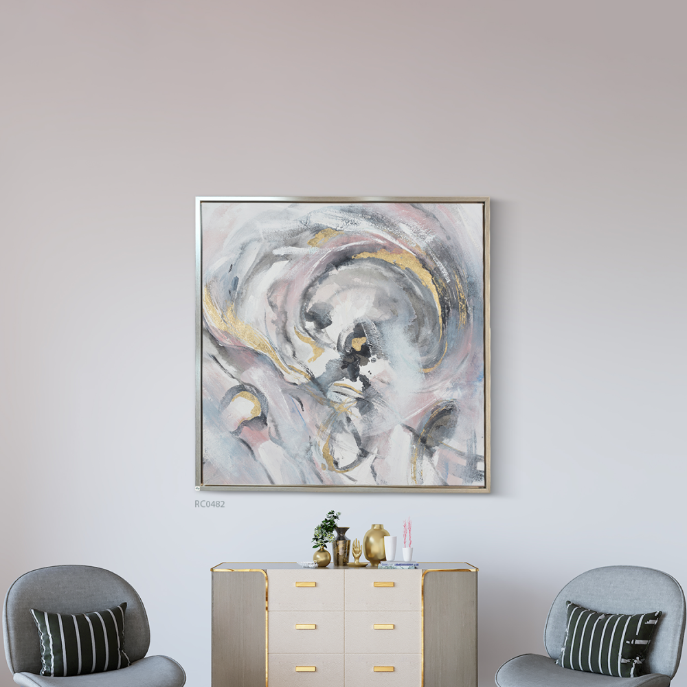 لوحة جدارية كانفس فن تجريدي دوامات