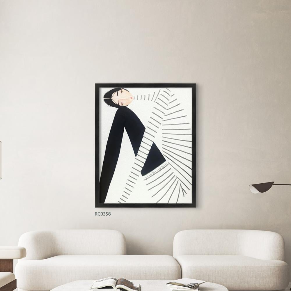 لوحة جدارية كانفس تصور فتاة